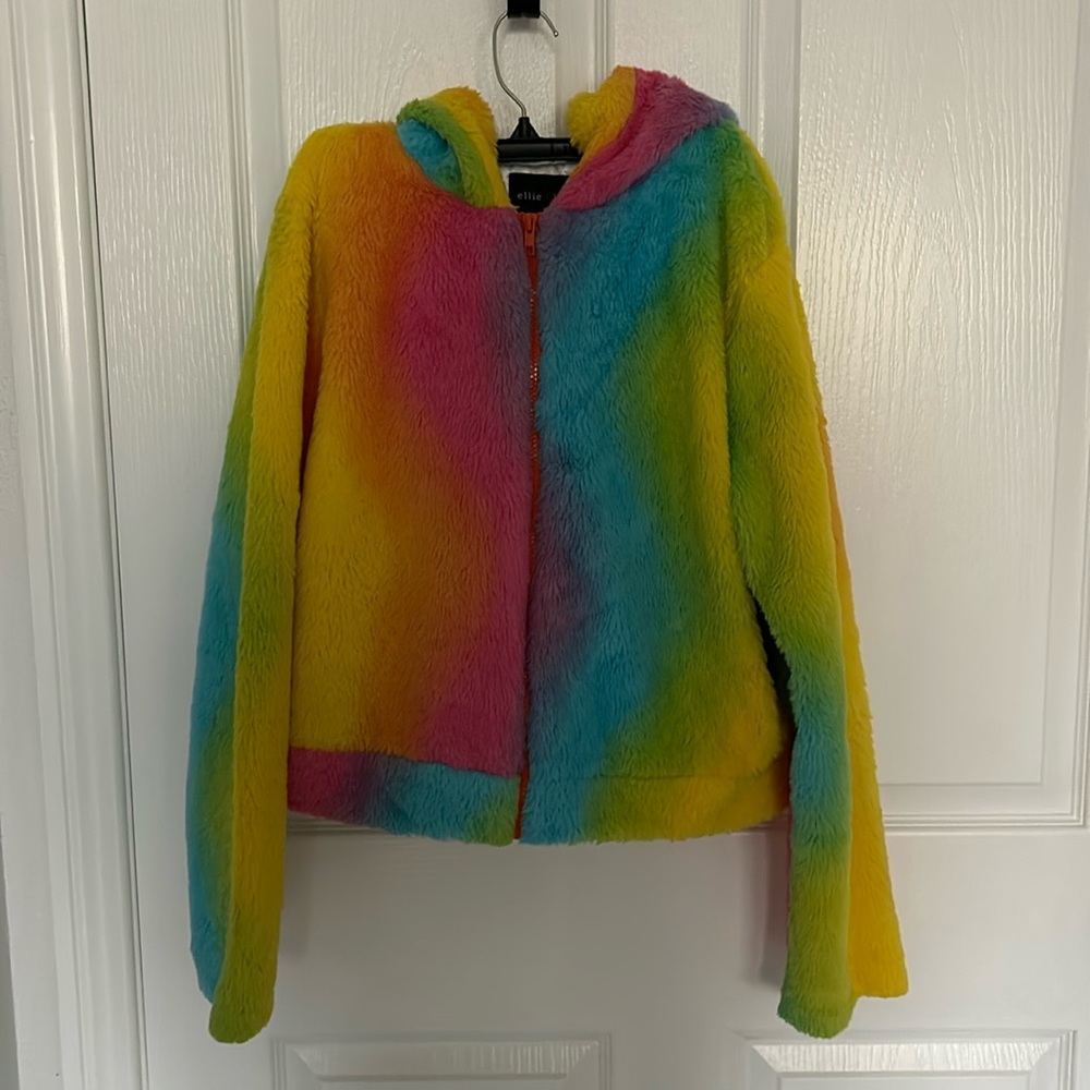 Rainbow Rave Hoodie Jacket